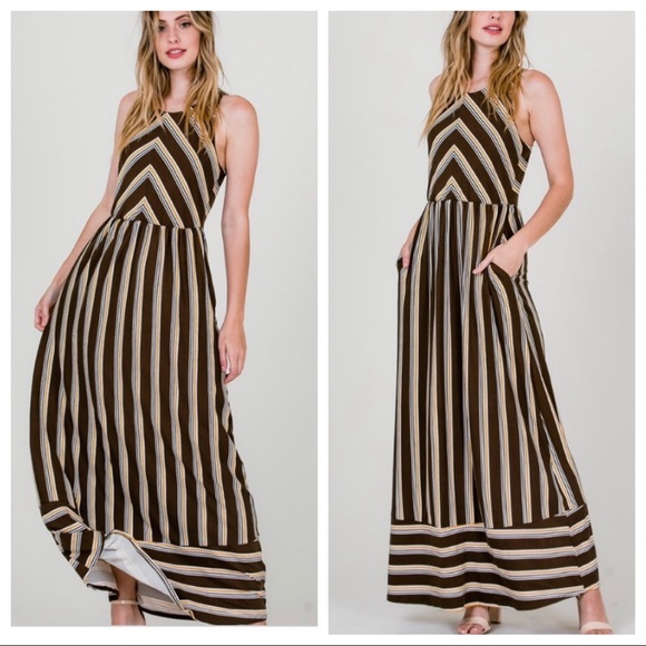 ✨LAST✨Absolutely gorgeous multi striped maxi dress - Picture 2 of 8